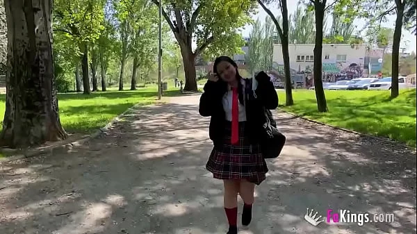 Young babe makes her porn debut with a big cock after leaving her BF