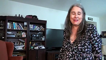 Your Step-Auntie Grace Gives You A Helping Hand with Your Dick Pics