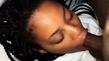 African Amateur Sucks a Big Black Cock