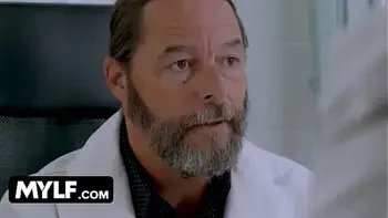 Mylf - Big Titted Nurse Ratched Takes Off Her Uniform And Fucks Patient On The Doctors Table