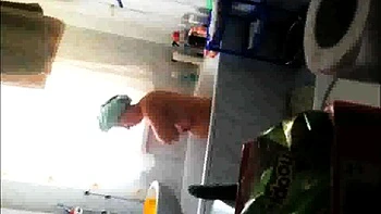 Peeking at my bathing stepmother