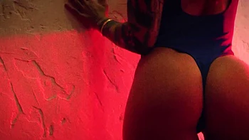 Big boobs curvy tattooed MILF strip nude