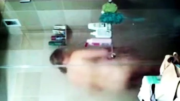 Spying on Sensual stepmom in shower