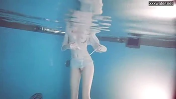Sasha Vetochka Goes Naked Into The Pool