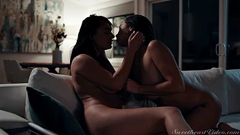 Lesbian Step Sisters Scene 3 - Movie Night