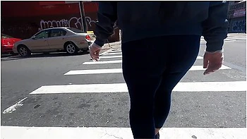 Quaratine Errand Run With Wife In See Through Leggings And See Thru Shirt