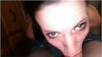 Bad Submissive Gets Hot Piss And Hard Throat Fuck Until He Cums! Make-up Wiped Clean. Camera # 2