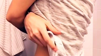 Amateur redhead masturbates then gives a blowjob