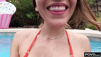 An awesome doggy style fuck with a big-boobed girlfriend Aubry Babcock