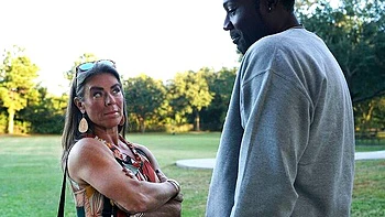 Black dude with a giant cock fucked a gorgeous blonde Athena West