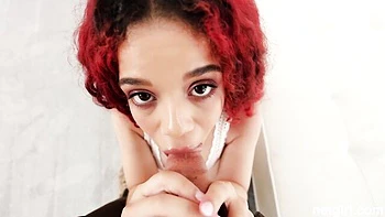 Casting fuck in the reverse cowgirl pose with a hot redhead Archer