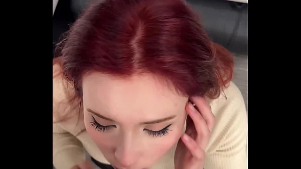 Neighbor Fucked Redhead Beauty Doggy Style After Deepthroat and Cum on Pretty Face POV
