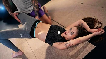 Fit and young chick Sofia Smith screwed in the doggy style