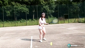 Two ladies Karina Heart and Mandy Pearl have fun with their tits