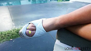 Love Her Feet featuring Nikki Sexx's foot goddess scene