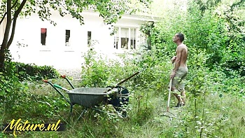 Standing doggystyle trailer with glorious Angelique Luka and Angelique from Mature NL