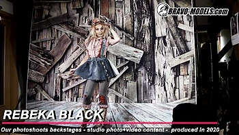 Graceful Rebeka Black's bravo models dirt