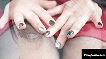Cowgirl clip with provocative Penny Pax and Violet Monroe from Penny Pax Live