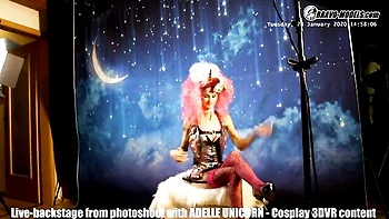 Watch extravagant Adelle Unicorn and Adelle's porn