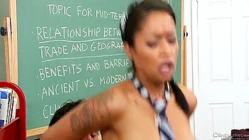 Intense Classroom Affair With Tommy Gunns Fiery Energy