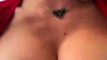 Chubby Brunette Big Boobs Dildo Masturbation