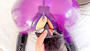 Banged Hard Anal In Latex With Multiple Orgasms