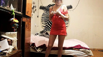 Perky side chick's solo female sex