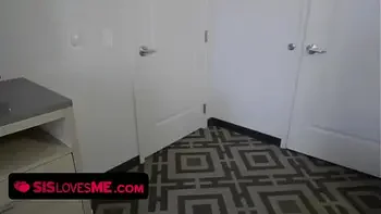SisLovesMe - Sexy Stepsis and Friend Tag Team a Thick Cock