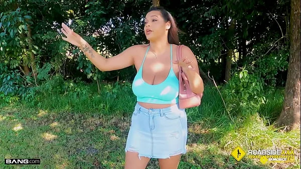 Roadside - Busty Ashlyn Peaks Fucked By A Mechanic In The Woods