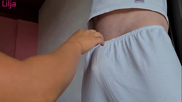 Beautiful Big cock ring handjob