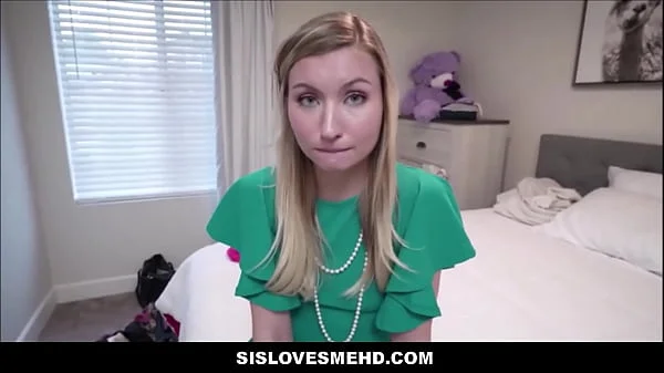 Hot Young Blonde Teen Stepsister Creamy Orgasms On Stepbrothers Dick POV - Emma Sirus