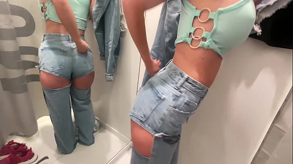 Public Fuck while Trying new clothes in shopping center