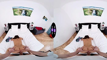 Hot teen Claudia Colt rides cock in vr with stunning clarity