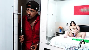 Pri Melancia’s fat ass gets slammed by big black cock