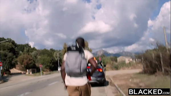BLACKED Yukki & Tasha pick up hitchhiker on BBC adventure