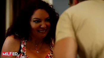 Riding dick clip with delicious Nathan Bronson from MILFED