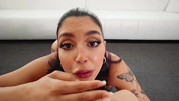 Mick Blue fucks tattooed Latina Vanessa Sky in POV lingerie