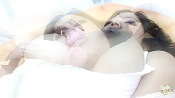 Naughty Asian Fiancée Strips and Sucks Deep