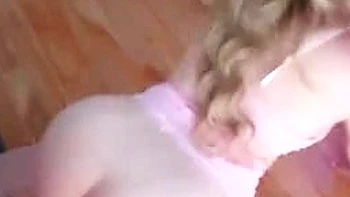 Kylieett Fucks Herself with Pink Dildo in Lingerie
