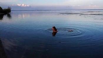 Natella Dance Nude River Bathing Outdoor - Amateur MILF StepMom Small Tits Posing