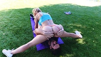 Fit Blonde Milf Cherie Deville Rides Cock On Fake Tits