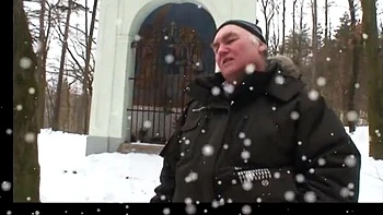 Old Man Fucks MILF Outside and Cums in Young Girl's Mouth - Samantha Jolie, Elis Diamond