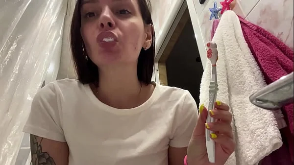 You Is Toilet And Human-Spittoon For Mistress Sofi - POV Pissing and ToothBrush Spitting