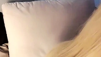 Blonde Asian Amateur Strips Naked and Masturbates Softcore