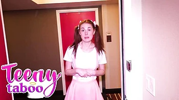 Young Redhead Ellie Gets Creampied POV
