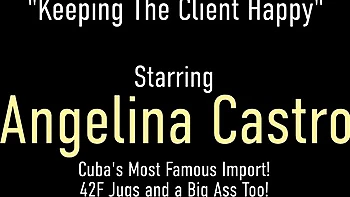 Splendid Angelina and Harmonie's cuban sex