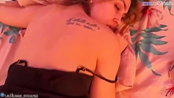 Stepson fucks stepmom in hotel room and cums in her mouth - Alina Rai MILF POV