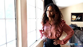 Curly-Haired Babe Fucked Hard Indoors