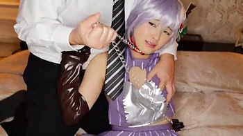 Asian Babe Gives Blowjob in Sexy Cosplay