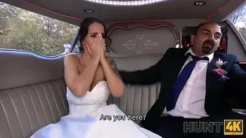 HUNT4K. Enticing bride-to-be rocks out with injured guy before husband